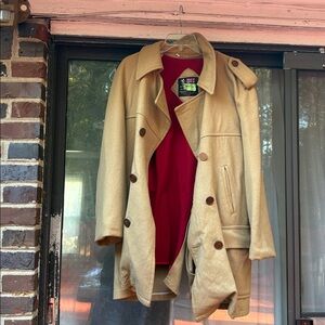 Austin Reed Beige and Red Coat